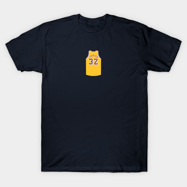 Magic Johnson Los Angeles Jersey Qiangy T-Shirt by qiangdade